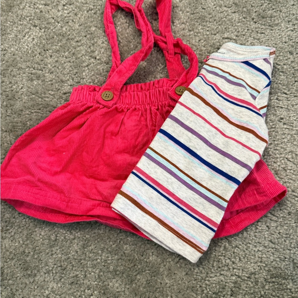 Carter's Pink Dress with Striped Leggings